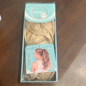 Designer Hair Premium Ponytail Extension clip in drawstring